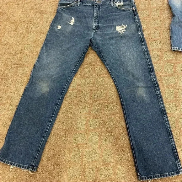 Vtg Wrangler Denim  Jeans 38x32 - Picture 2 of 10